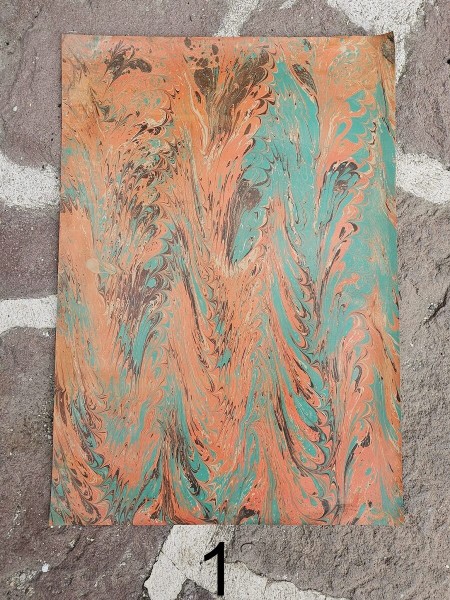 Ebruli Deri A2 (40cm x 60cm) 2. Parti (1mm-1.2mm)