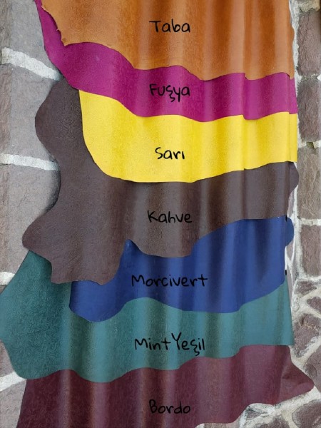 Çiçek Baskılı Vaketa Deri