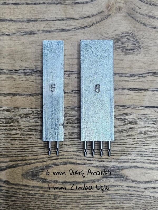 6mm Dikiş Aralıklı - 1mm Zımba Uçlu - 2li ve 4lü Delme