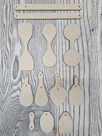 ANH Ahşap Anahtarlık Şablonu Set 11 TAKIM