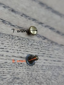 0 No (6mm) Antik Pirinç Perçin (Toruk-Rivet)